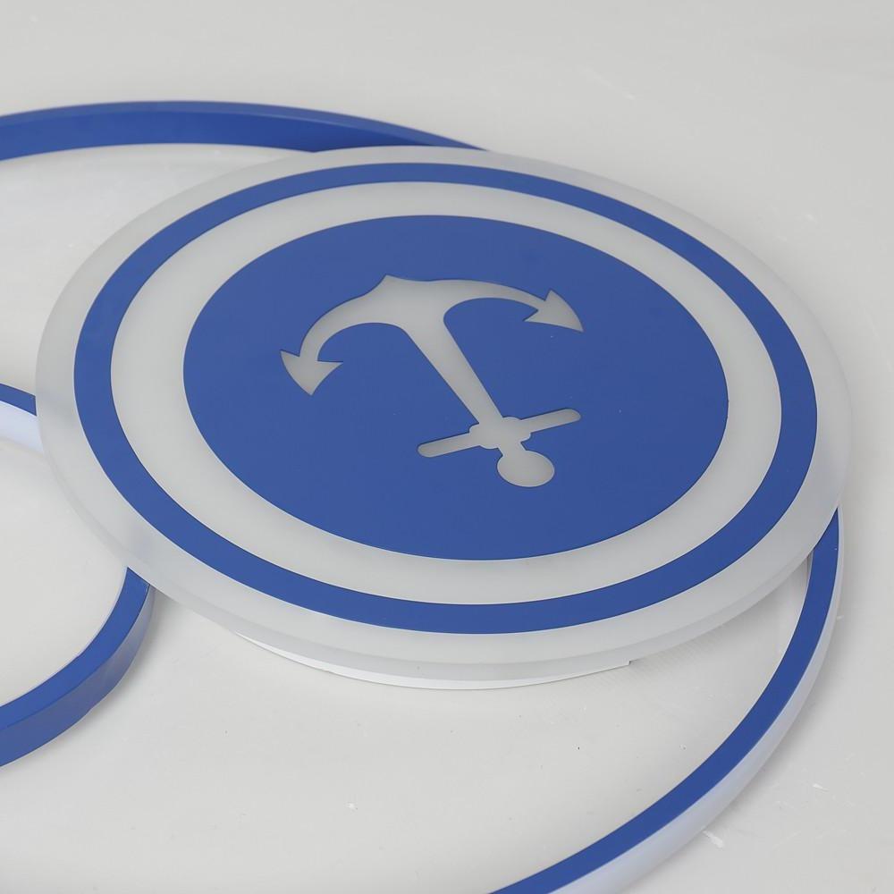 Novelty Circular Dimmable LED Modern Flush Mount Ceiling Light