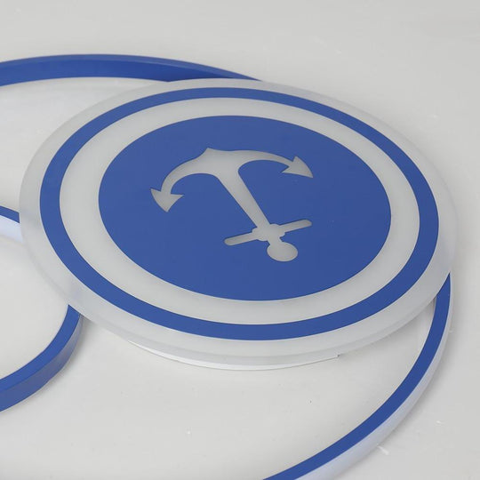 Novelty Circular Dimmable LED Modern Flush Mount Ceiling Light