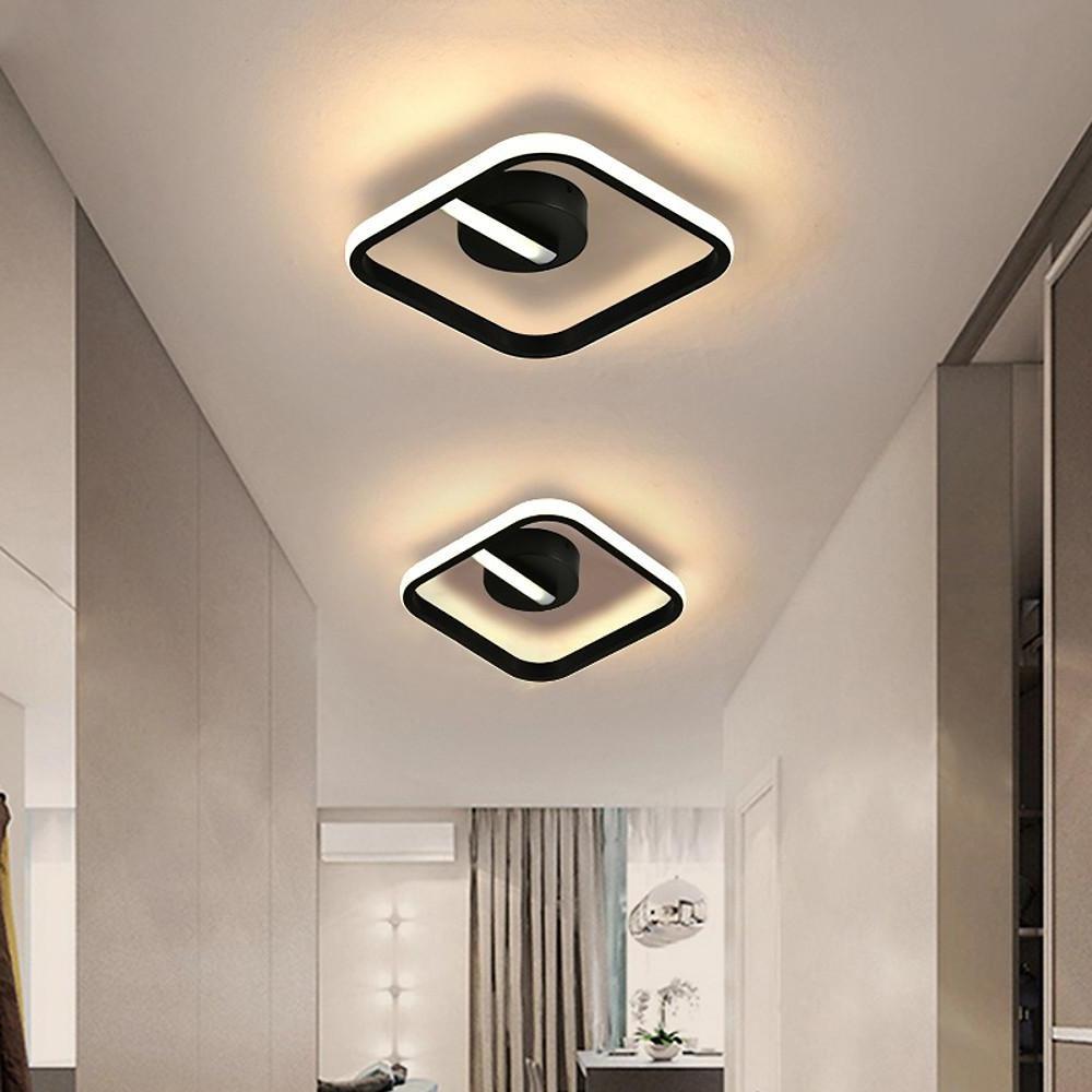 Rounded Triangle Modern LED Flush Mount Ceiling Light