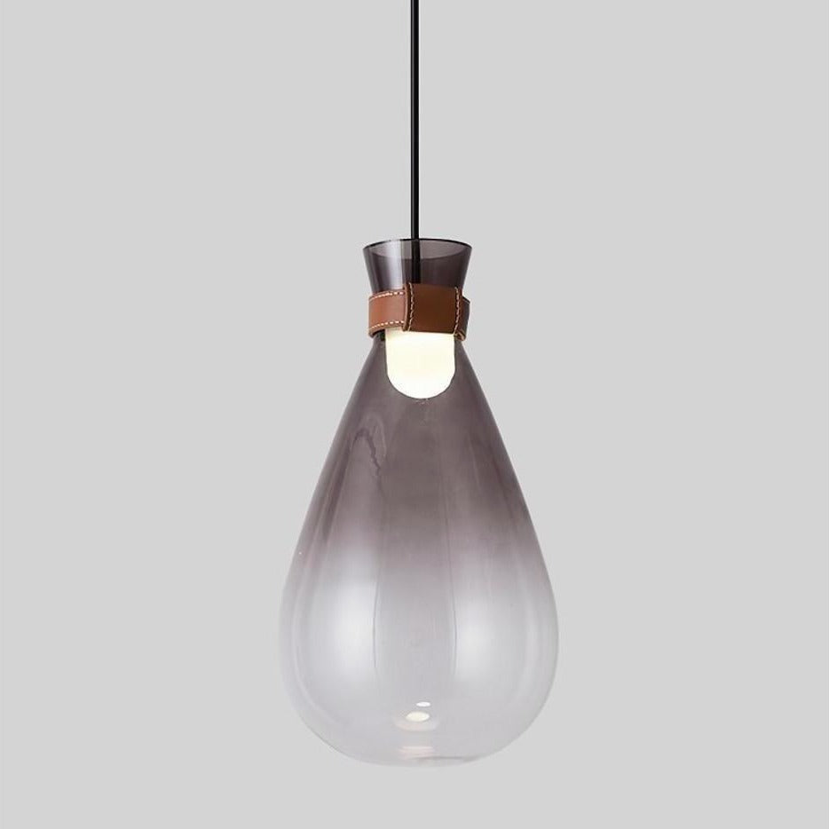Industrial Teardrop Glass LED Pendant Ceiling Light