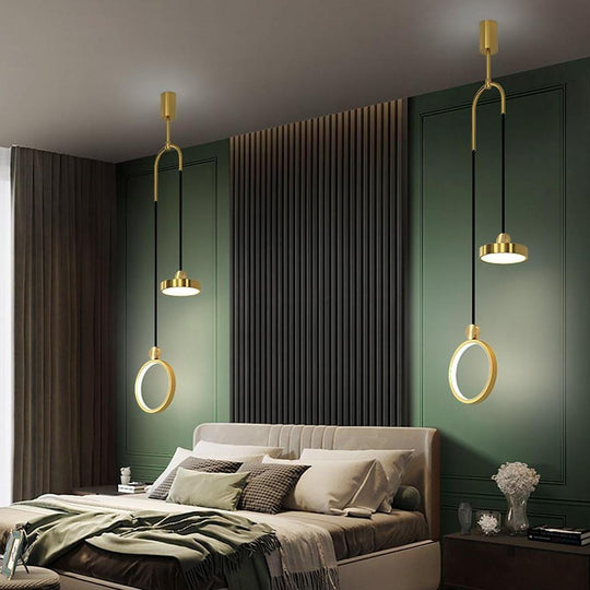 2-Circle LED Modern Pendant Light