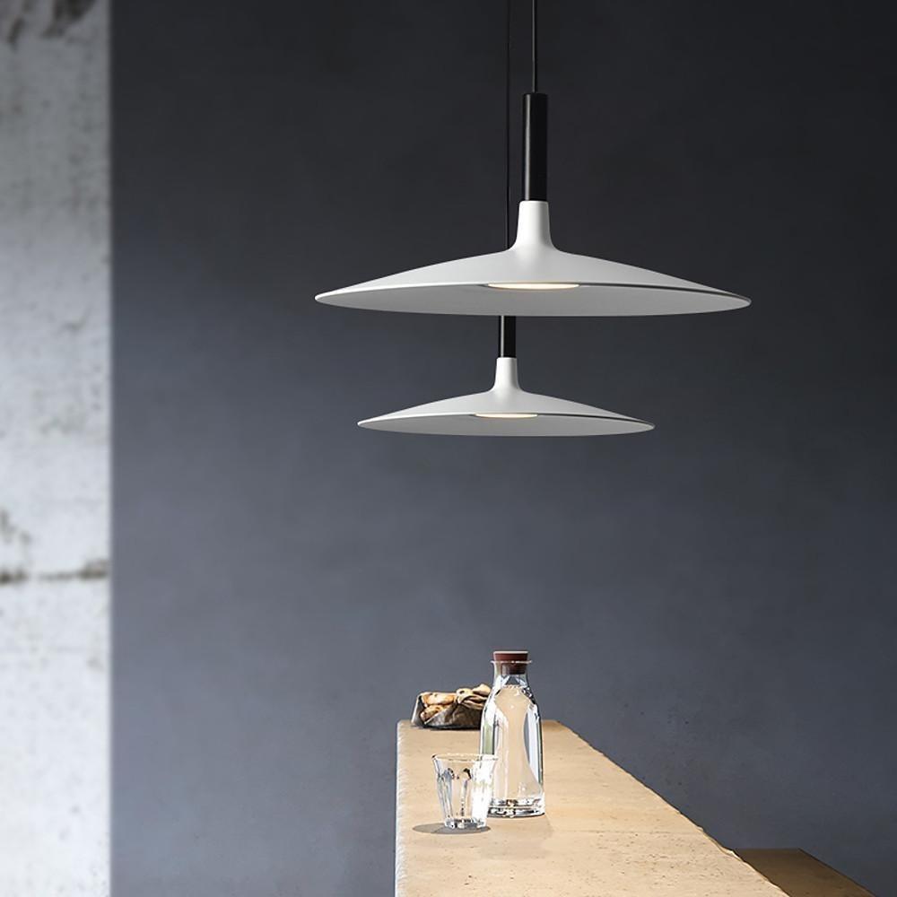 Flat Circular Industrial Pendant Light