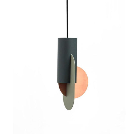 Creative Geometric Electroplated Metal LED Modern Pendant Light
