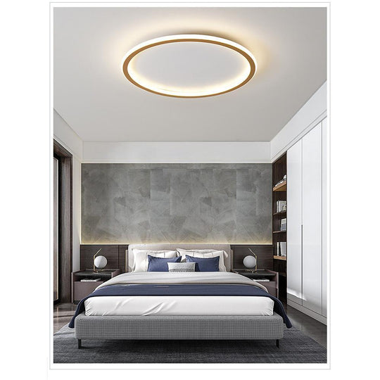 Minimalist Square and Circular Dimmable LED Flush Mount Ceiling Light