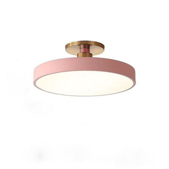Thick Circular LED Flush Mount Ceiling Light