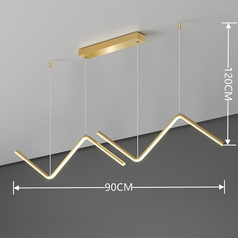 Zigzag Wave Nordic LED Dining Room Pendant Light