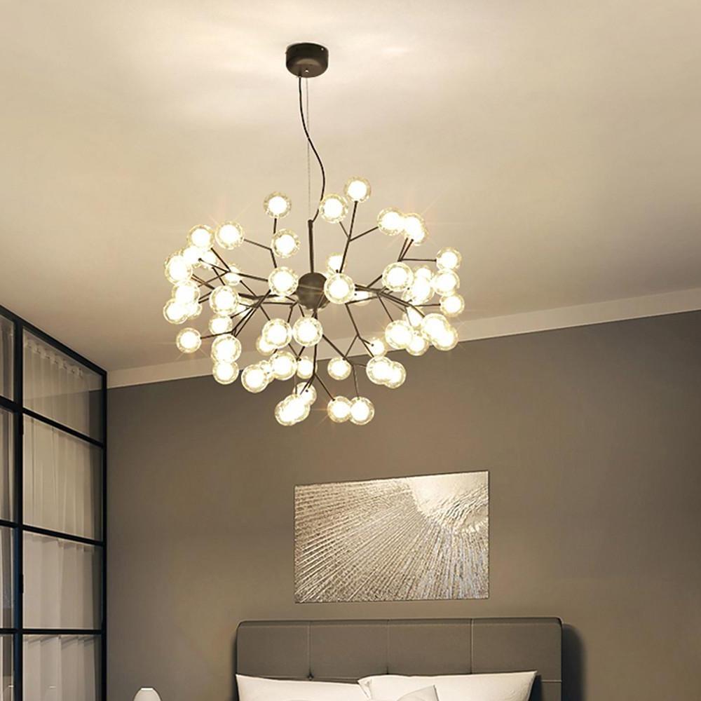 45-Light Cluster Branches Design Glass LED Modern Chandelier