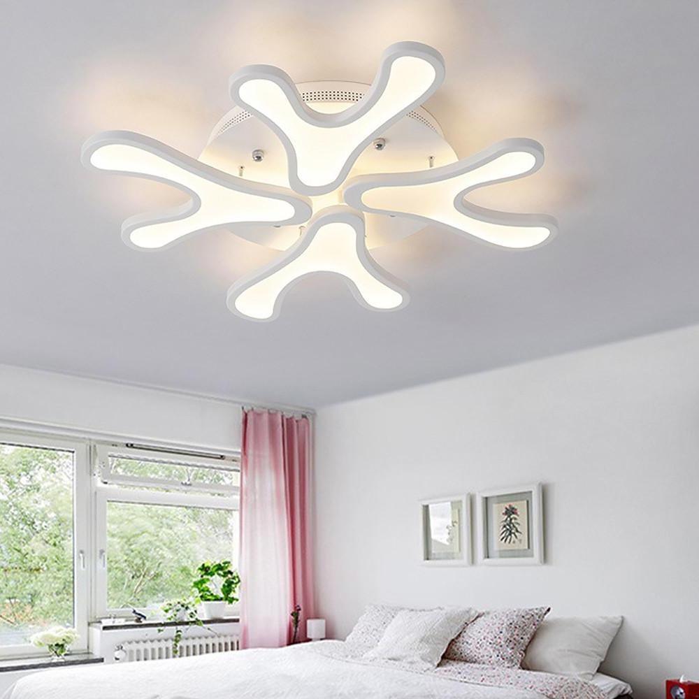 Creative Flower Dimmable LED Nordic Flush Mount Ceiling Light