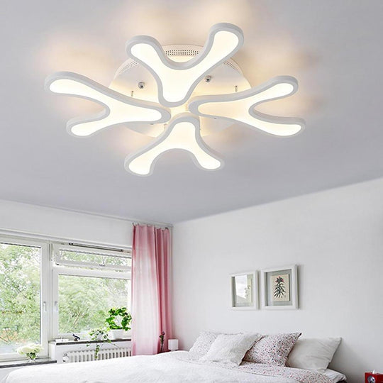 Creative Flower Dimmable LED Nordic Flush Mount Ceiling Light