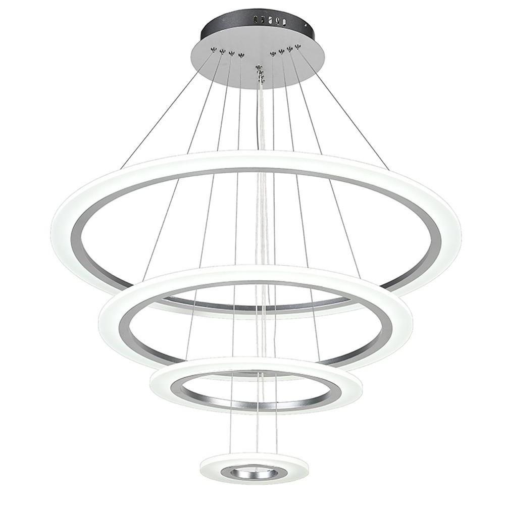Adjustable 4 Rings LED Modern Chandelier Pendant Lighting