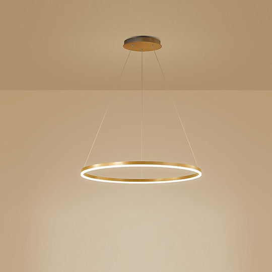Circle LED Modern Chandelier Pendant Light