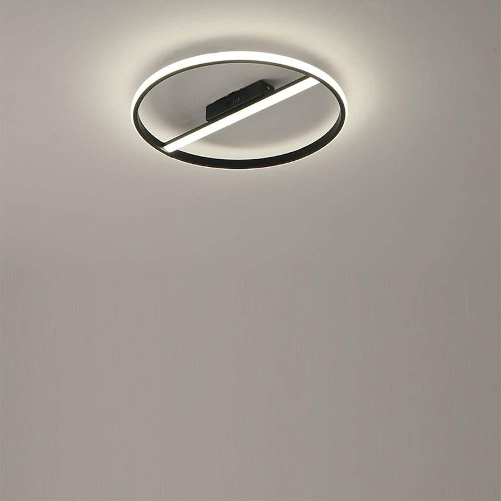 Creative Circle LED Flush Mount Ceiling Light – Modern Metal Design