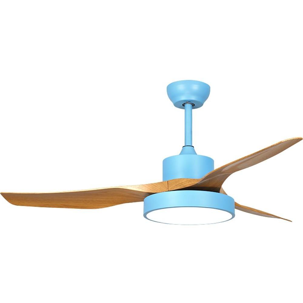 3-Blade Rustic Ceiling Fan with LED Light
