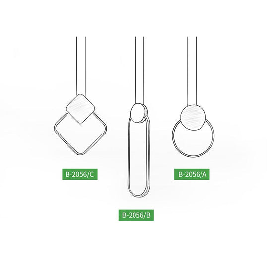 Geometric Shaped Dimmable LED Modern Pendant Light Hanging Lamp