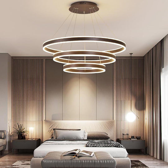 3 Circles Interweaved LED Modern Pendant Chandelier