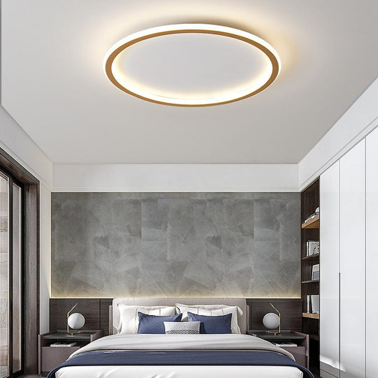 Minimalist Square and Circular Dimmable LED Flush Mount Ceiling Light