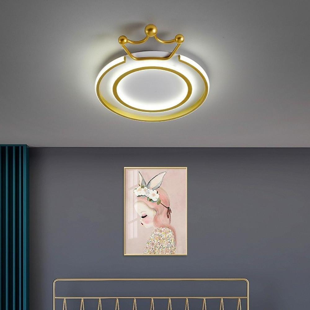 Circle Crown LED Flush Mount Ceiling Light