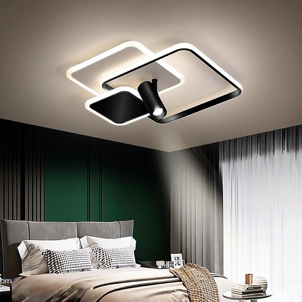 3 Square Metal LED Flush Mount Ceiling Light