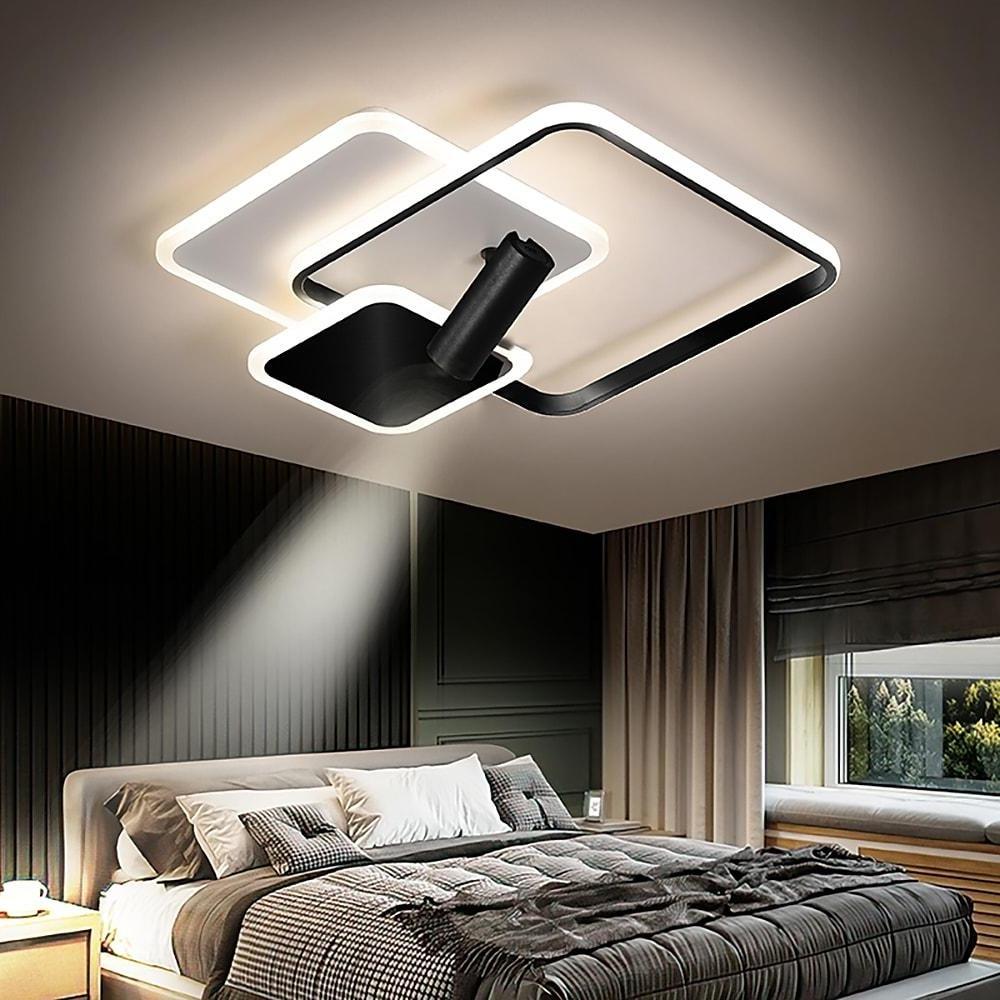 3 Square Metal LED Flush Mount Ceiling Light