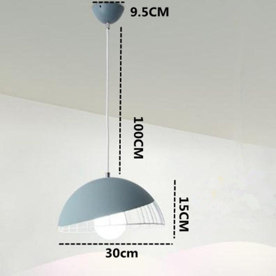 Creative Metal Semi Globular Design LED Modern Kitchen Island Light