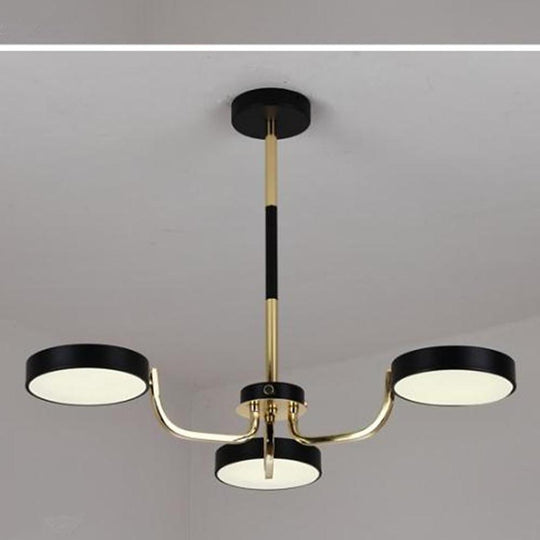 3 Lights Circular LED Modern Chandelier Kitchen Pendant Lighting