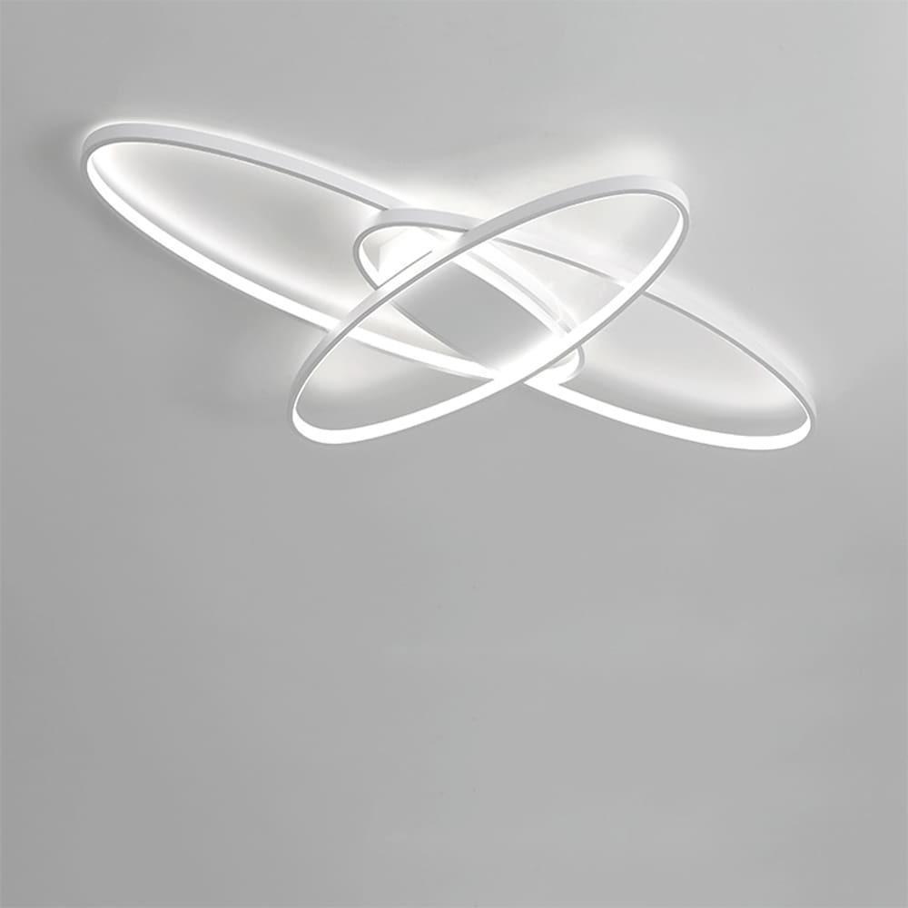 Overlapping Oval LED Modern Flush Mount Ceiling Light