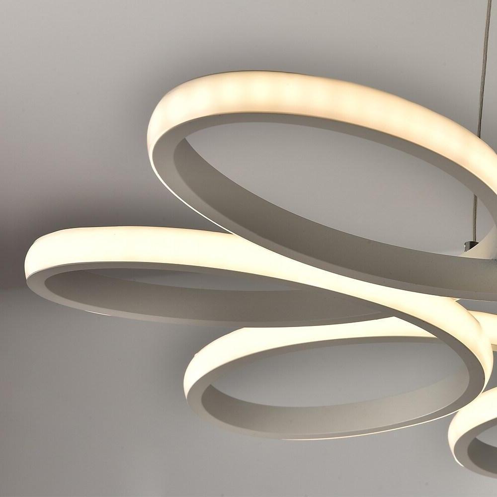 Curves Flower Dimmable LED Modern Pendant Light