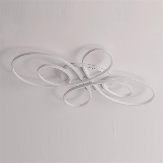 Ornate Wave Nordic LED Flush Mount Ceiling Light