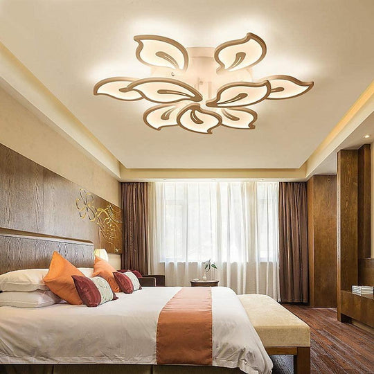 Geometric Flower Dimmable LED Flush Mount Ceiling Light