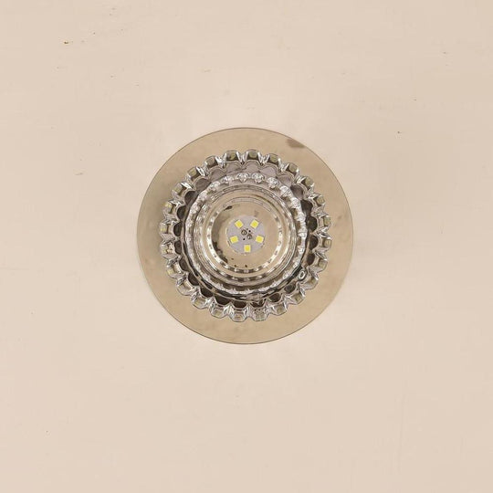 Geometric Crystal Flush Mount LED Ceiling Light
