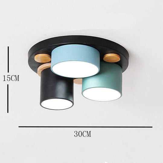 Rounded Cylindrical LED Ceiling Light – Modern Flush Mount Lighting