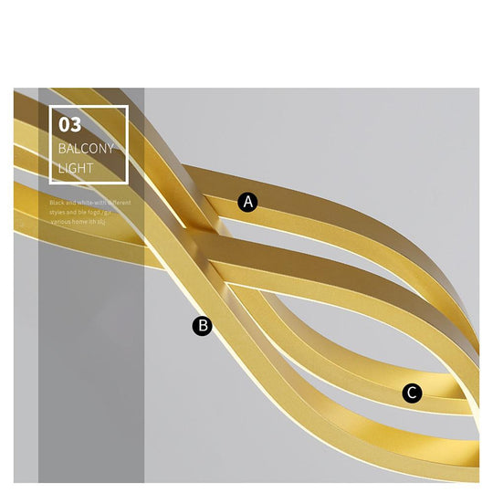 Multiwave LED Nordic Dining Chandelier