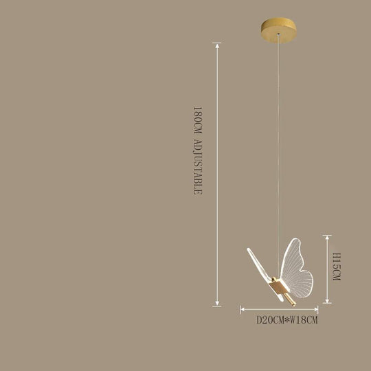 Butterflies Shaped LED Nordic Pendant Light