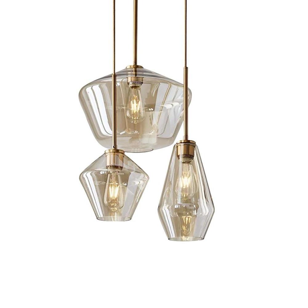 Nordic Classic Copper Glass Pendant Light