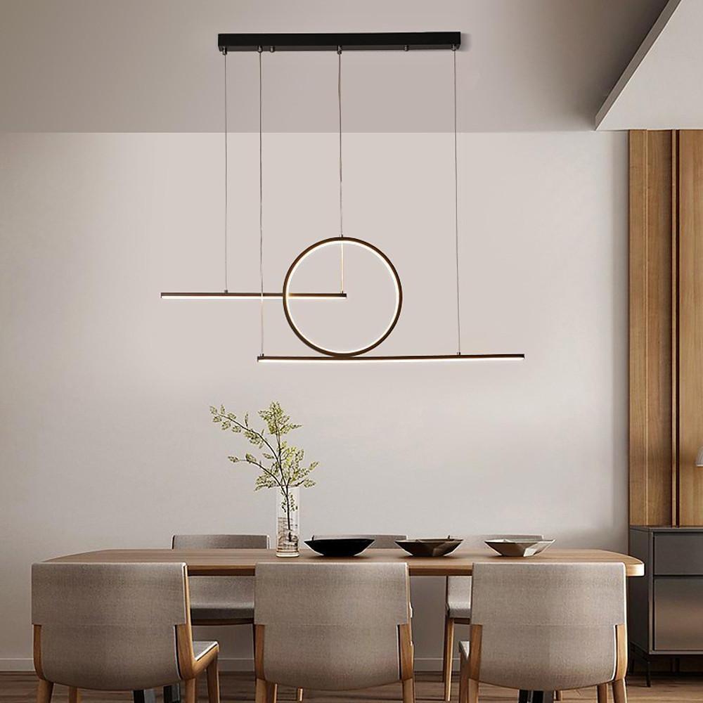 Circle Linear LED Modern Pendant Light for Dining Room