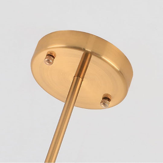 Geometrical Gold Sputnik 4-Light LED Chandelier