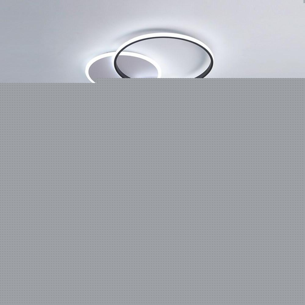 3 Circle Artistic LED Flush Mount Ceiling Light for Bedroom
