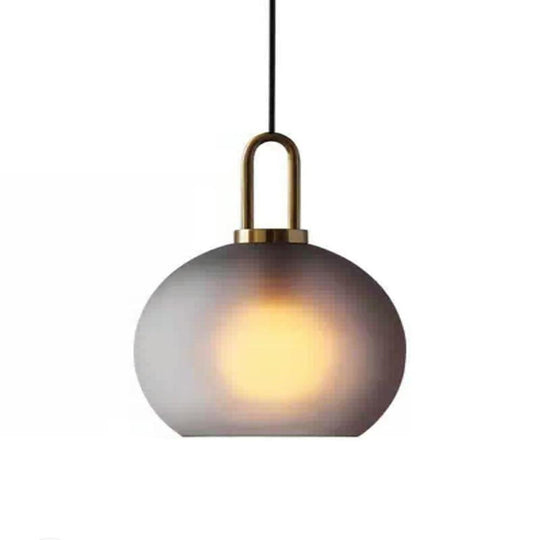 Nordic Style Modern Metal Glass Globe Island Design Industrial Pendant Light