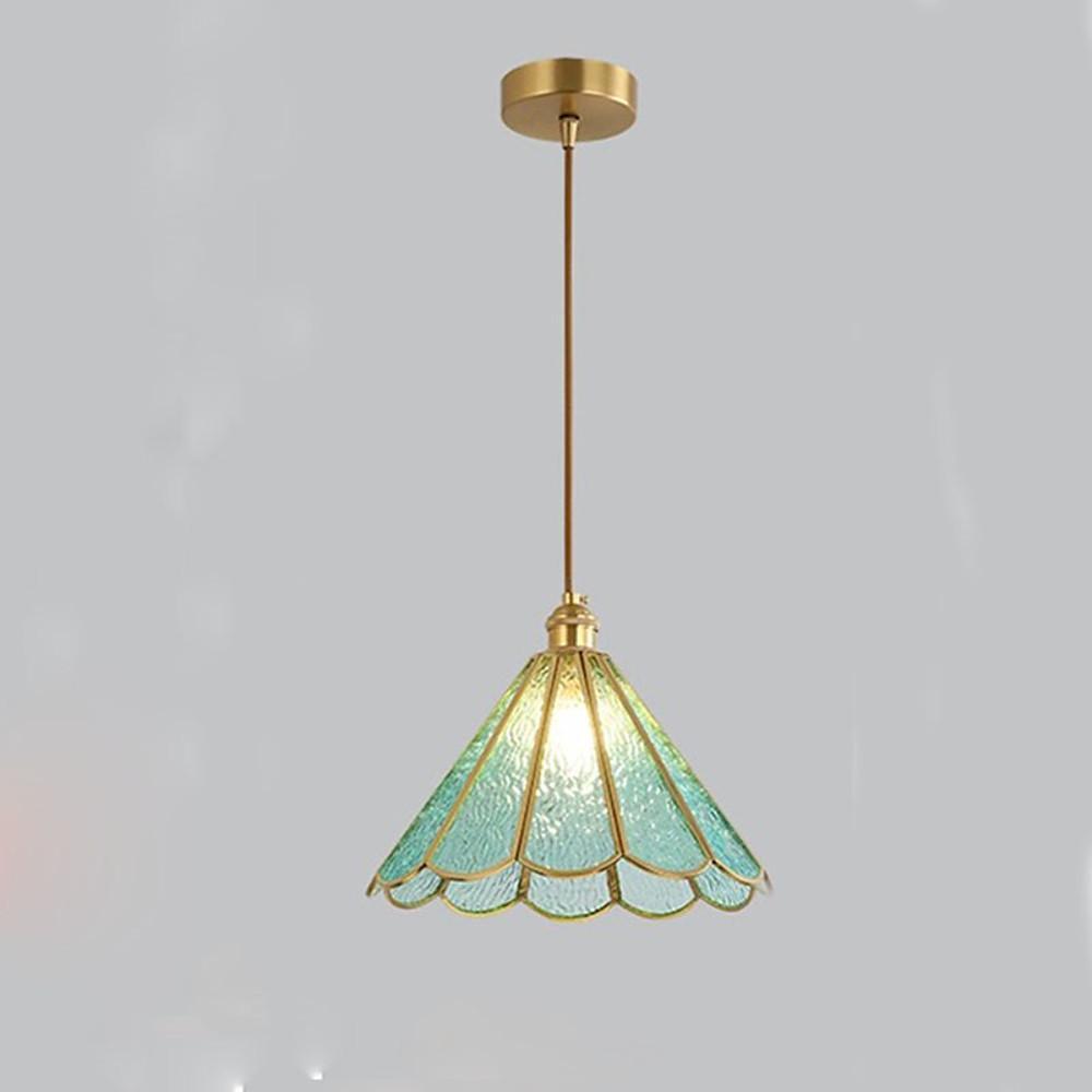 Flower Shaped Glass LED Modern Pendant Light