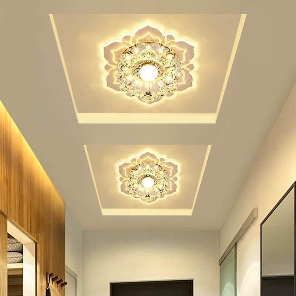 Floral Ornate LED Flush Mount Ceiling Light