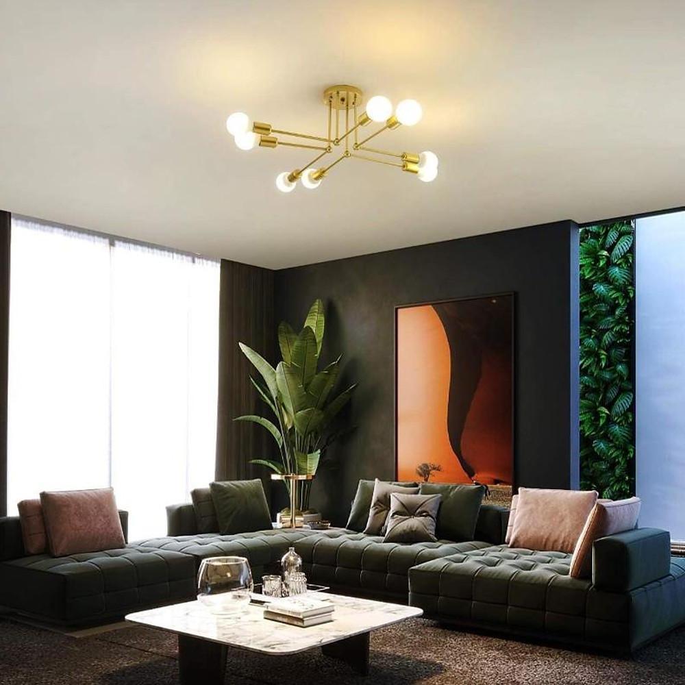 8-Light LED Modern Sputnik Chandelier