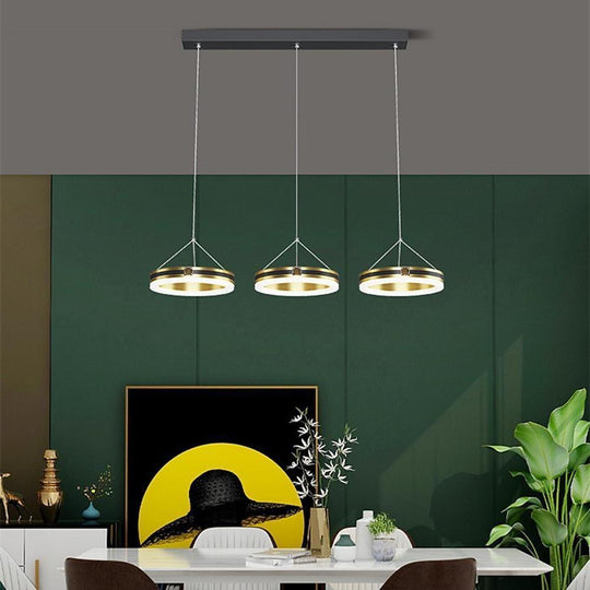 3 Circles Dimmable LED Modern Chandelier