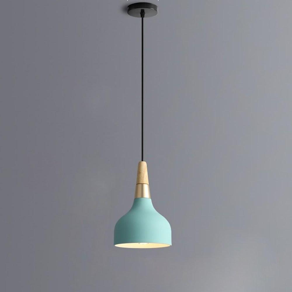 Wood and Metal LED Modern Pendant Light