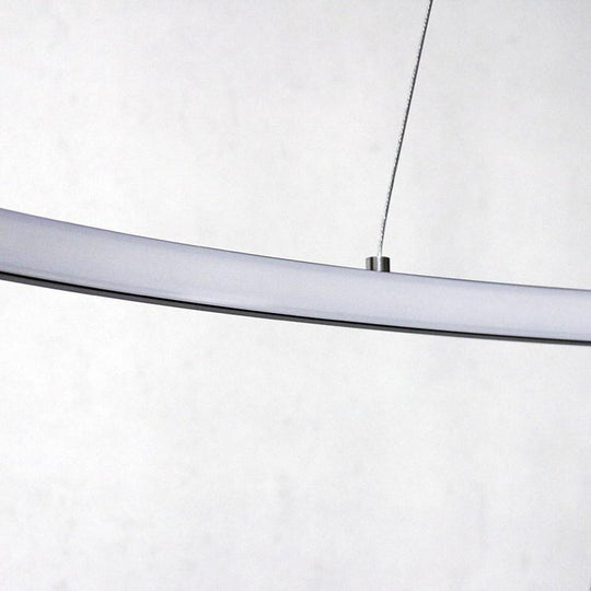 Adjustable Interweaved Ring Dimmable LED Modern Chandelier