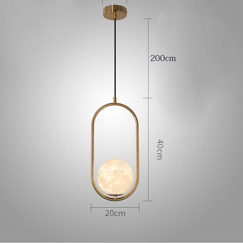 Globe Rectangular Rounded Corners Pendant Light LED Ceiling Lighting