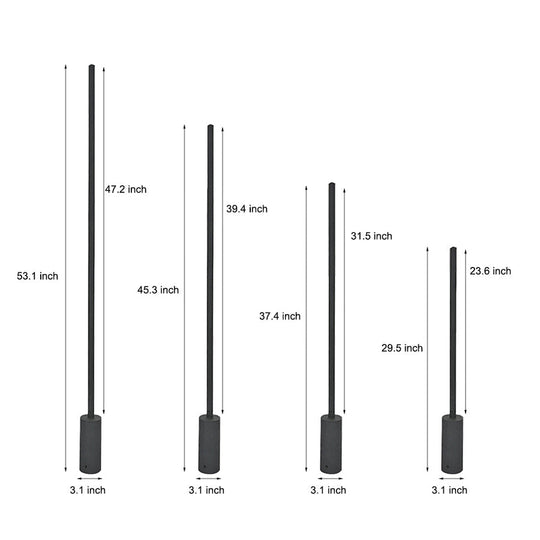 Minimalist LED Linear Lights Waterproof Outdoor Landscape Lighting