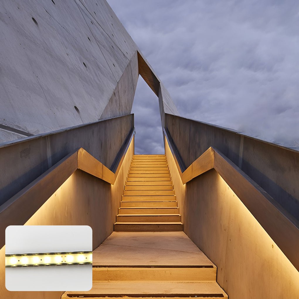 IP68 Waterproof LED Strip Step Stair Under Tread Guardrail Light
