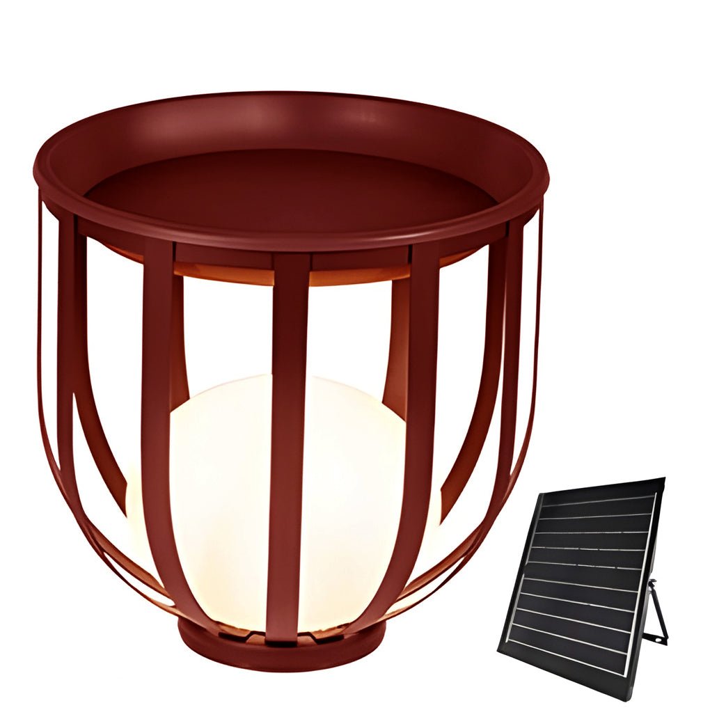 Industrial Solar Outdoor LED Floor Lantern