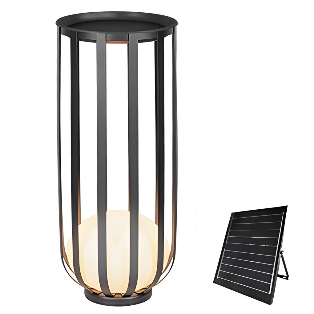 Industrial Solar Outdoor LED Floor Lantern