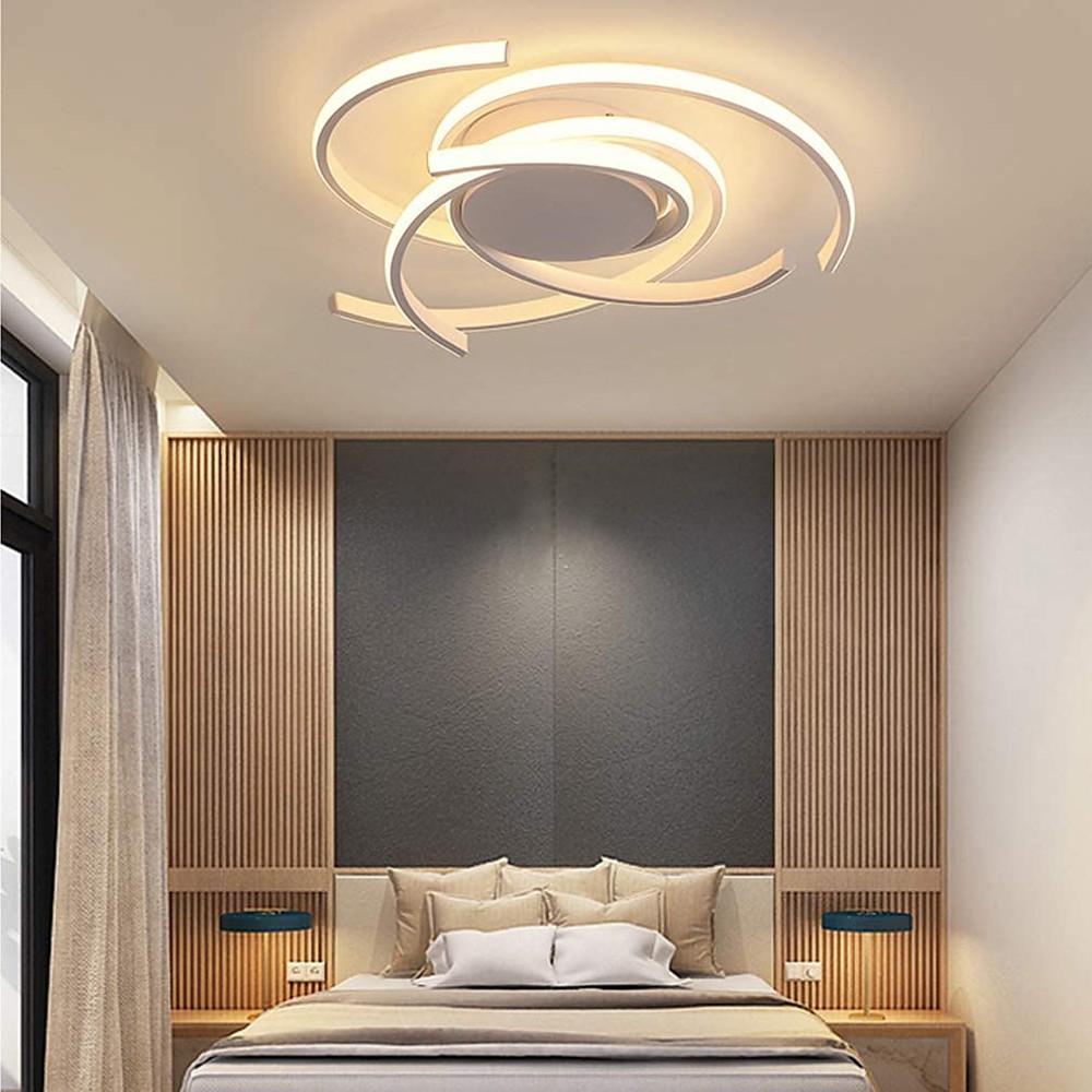 22" Scattered Semicircle Artistic Flush Mount LED Ceiling Light